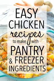 For meals that you can make literally right now instead of some hypothetical time in the future when you already went shopping for the required ingredients. 75 Recipes To Make With Pantry Freezer Ingredients The Busy Baker
