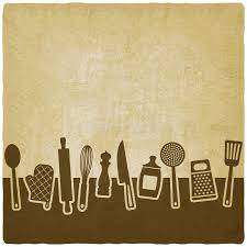 Check spelling or type a new query. Menu Or Recipe Book Design Set Of Kitchen Utensils Stock Vector Illustration Of Chef Card 89273249