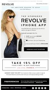 Revolve Email App Promotion App Marketing Iphone Upgrade