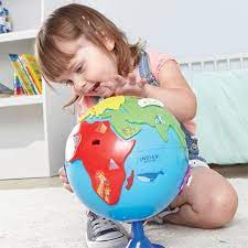 All 7 continents are represented (6 continent puzzle pieces plus stationary antarctica). Learning Resources Puzzle Globe