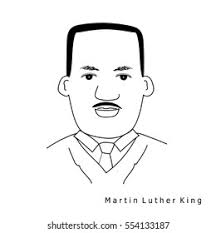 Illustration Vector Line Martin Luther King Stock Vector (Royalty Free)  554133187