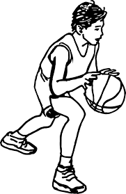 Awesome Cartoon Boy Playing Basketball Coloring Page Cartoon Boy Coloring Pages For Kids Boy Sketch