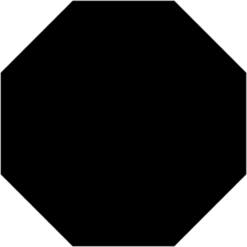Pentagrams were used symbolically in ancient greece and babylonia, and are used today as a symbol of faith by many wiccans, akin to the use of the cross by christians. Black Octagon Icon Free Black Shape Icons