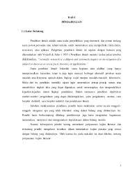 Latar belakang pendidikan~ dalam dunia pendidikan telah hangat dan banyak dibicarakan mengenai pendidikan karakter. Kajian Literatur
