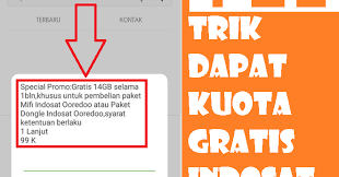Cara mendapatkan kuota 1gb m3. Cara Mendapatkan Kuota Gatis Indosat 14 Gb Terbaru Nak Blogz