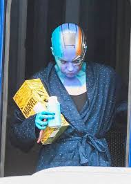 The last photos of him in california on the set of. Karen Gillan On The Set Of Thor Love And Thunder Marvelstudios