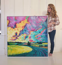 The Art Of Finger Painting Course Finger Painting Abstract Art Landscape Finger Paint Art