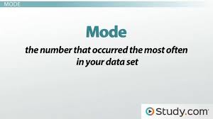 So this is one of the big reasons why the mode is not nearly as important as the mean or median. Mean Median Mode Range Video Lesson Transcript Study Com