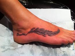Image Result For 3d Realistic Feather Tattoo Feather Tattoo Foot Feather Tattoos Foot Tattoos
