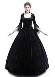 Black Velvet Ball Gown Victorian Gown D3001 D Roseblooming Victorian Gown Gothic Wedding Dress Black Victorian Dress