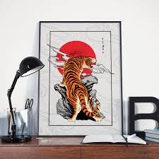Maybe you would like to learn more about one of these? Japanese Tiger Print Tattoo Print Traditional Tattoo Tiger Etsy
