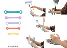 The Eazyhold Universal Cuff Assistive Devices Are Affordable General Use Straps That Help People Accomplish Da Assistive Devices Universal Cuff Grip Strength