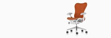 Orange Mirra 2 Office Chair Viewed From A 45 Degree Angle And Showing Ergonomic Controls Chair Office Chair Office