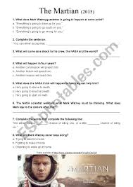 We are dedicated to keeping all our fans up to date with all the latest trailers for movies coming o. Movie Trailer Listening Activity The Martian Esl Worksheet By Arrudamandy