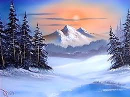 1986 bob ross winter painting bob ross paintings bob ross winter painting