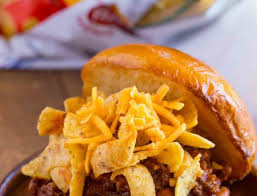 Frito Pie In Sandwich Form Dinner Then Dessert Bloglovin Frito Pie Sloppy Joes Recipe Sloppy Joes Dinner
