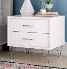 Tall nightstands can be a perfect fit for popular tall beds. 7 Modern White Nightstands For A Contemporary Bedroom Cute Furniture