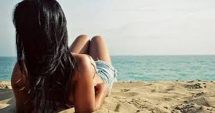 короткими волосами фото девушек с каре со спины на аву Krasivye Fotografii Na More Krasivye Foto More Clip In Hair Extensions Light Blue Hair Beach