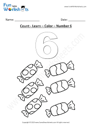 Number Learning Worksheets 6 In 2020 Learning Worksheets Learning Numbers Numbers Preschool