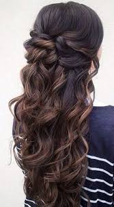 There are a great number of prom hairstyle for long hair. Whats The Best Hairstyle For A Round Face Hair Styles Curly Hair Styles Wedding Hair Down