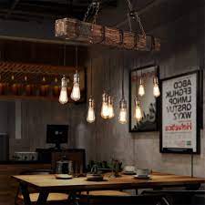When the stud finder beeps to mark the area. Lighting Ceiling Fans Rustic Wood Beam Edison Hanging Ceiling Light Natural Reclaimed Wooden Style Pendant Lighting E26x10 Lights Retro Industrial Style Chandeliers For Bar Kitchen Dining Room Ceiling Lights