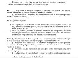 In schimb, legea amnistiei si gratierii, depusa din 2017 in parlament, a fost respinsa cu un vot in unanimitate. Legea GraÈ›ierii Le Reduce JumÄƒtate Din PedeapsÄƒ Pedofililor Violatorilor Criminalilor È™i CondamnaÈ›ilor Pentru CorupÈ›ie Care Au Implinit 60 De Ani ScÄƒparea Care Deschide PorÈ›ile PuÈ™cÄƒriilor