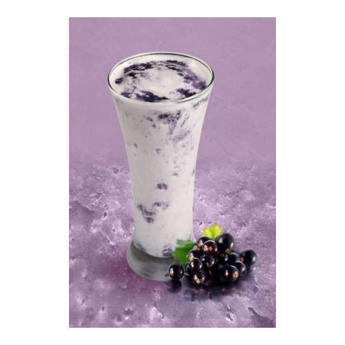 Black current milk shake 