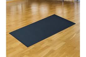 Install rubber base instead of shoe molding under toe kicks. 2m Gym Rubber Floor Mat Reduce Treadmill Vibration Matt Blatt