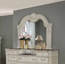 Brogan bedroom in brogan twin bed in antique white finish. Stanley Mirror Antique White By Crown Mark Furniture Furniturepick