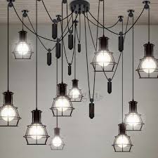 10 Light Country Style Industrial Kitchen Lighting Pendants