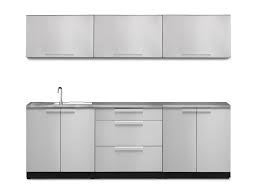 Shop kitchen cabinets and more at the home depot. Newage Products 96 Stainless Steel 7 Piece Modular Kitchen Package Wayfair