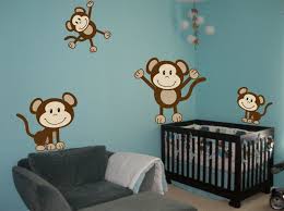 Details About 4 Cute Monkeys Wall Decals Sticker Nursery Decor Mural Monkey Wall Decals Monkey Nursery Monkey Wall Decor