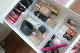 ikea helmer unit and antonius baskets for makeup storage makeup drawer organization makeup storage baskets makeup storage