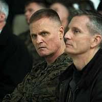 U.S. Marine Corps Lt. Gen. Stephen Rudder and Navy