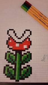 Plante Carnivore Mario En Pixel Dibujos En Cuadricula Dibujos Pixelados Cuadricula Para Dibujar