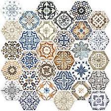 Marrakesh Glass Hexagon Mosaics Tile From The Home Depot Hexagonal Mosaic Mosaic Marrakech Tile