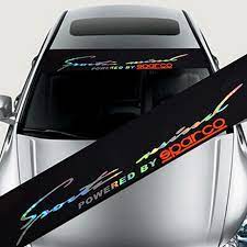 Decorate your laptops, water bottles, notebooks and windows. 130x21cm Car Front Windscreen Sticker Creative Car Laser Sticker Sunshade Auto Window Decoration Sticker Car Stickers Aliexpress