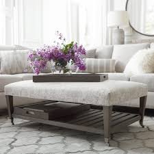 Showing results for ottoman as coffee table. Bassett Kara 51 X 31 Customizable Ottoman With 2 Trays Wayside Furniture Ottomans