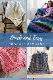 Crochet 1 hour messy bun beanie free pattern. 49 Quick And Easy Crochet Afghans Allfreecrochet Com