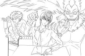 Grâce à cet ouvrage, on peut programmer la mort de celui dont on écrit le nom. Death Note Coloring Pages 55 New Pictures Free Printable