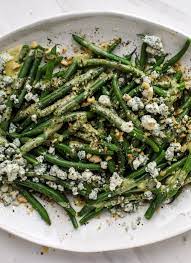 Green Bean Salad Fresh Green Bean Salad With Blue Cheese And Dijon Recipe Green Beans Bean Salad Green Bean Salads