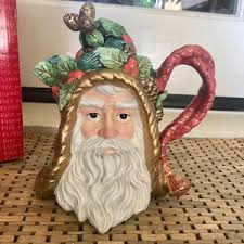 Fitz and Floyd Santa Teapot