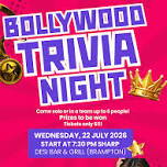 Bollywood Trivia Night @ Desi Bar & Grill (Brampton)