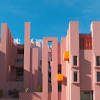 The imposing postmodern neoclassical complex was designed by spanish architect ricardo bofill and was constructed between 1978 and 1983. 3