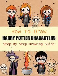 Learn to draw harry potter characters hedwig fun2draw art. Buy How To Draw Harry Potter Characters Step By Step Drawing Guide 2 In1 Coloring Book Design Drawing Book And Colour Harmione Granger And Dobby Etc For Harry Potter Fans Book Online At