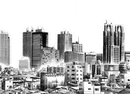 Follow the vibe and change your wallpaper every day! Loo 24 Noujou Junichi Bg View 1 138 Notes Anime Background City Sketch City Drawing