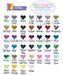 Glitter Htv Color Chart Siser Easyweed Color Chart By