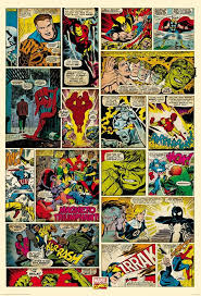 Marvel Comic Strip Wall Mural Marvel Comics Wallpaper Comic Book Wallpaper Marvel Posters
