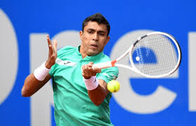 He has won several medals in single, double, and team events in the pan american games and currently plays for angers vaillante in france. Pilhado Adversario De Thiago Monteiro Pula Corda No Intervalo E Vira O Jogo Em Munique Tenis Ge