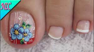 Uñas ya que al tenerlas en los pies se pueden salir con facilidad. Disenos De Unas Para Pies Flores Y Frances Muy Facil De Hacer Flowers Nail Art French Nail Art Youtube